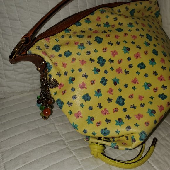 Versace Limited Production Yellow Bag Purse, Silk inner pouch - Picture 7 of 16